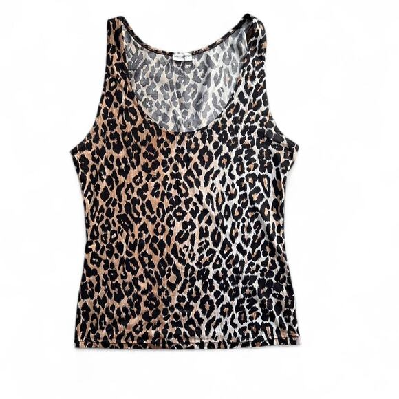 Dolce & Gabbana Leopard Print Tank Top – Stretchy Animal Print Vest - Picture 1 of 8